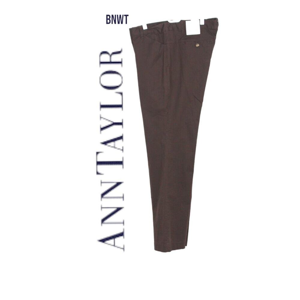 BNWT Ann Taylor Modern Fit Pants Chocolate Brown Size 16